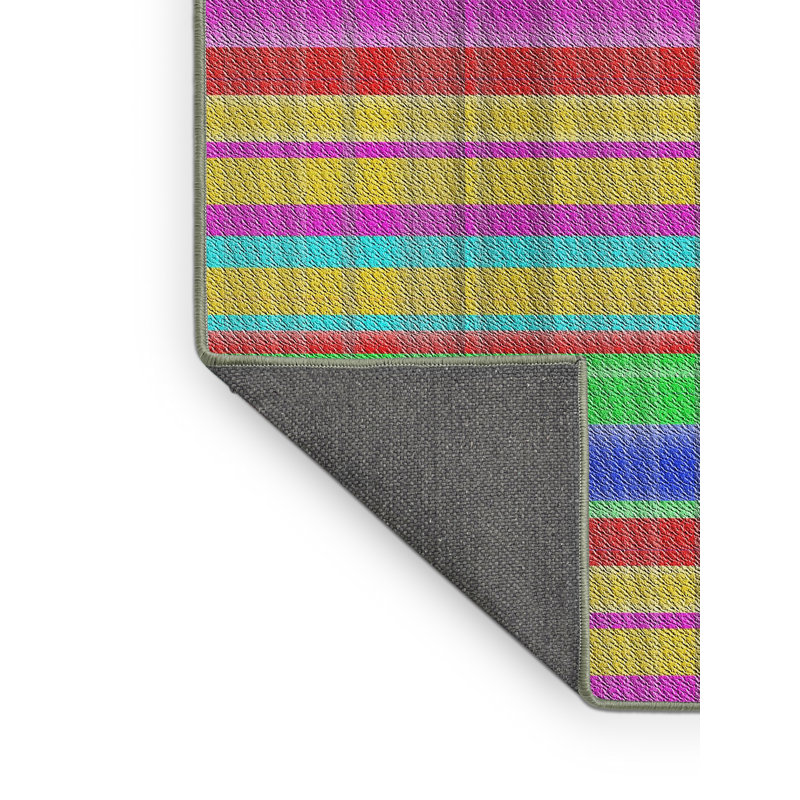 Tapis vert/bleu/rose zone, Rectangle 5 pi x 7 pi