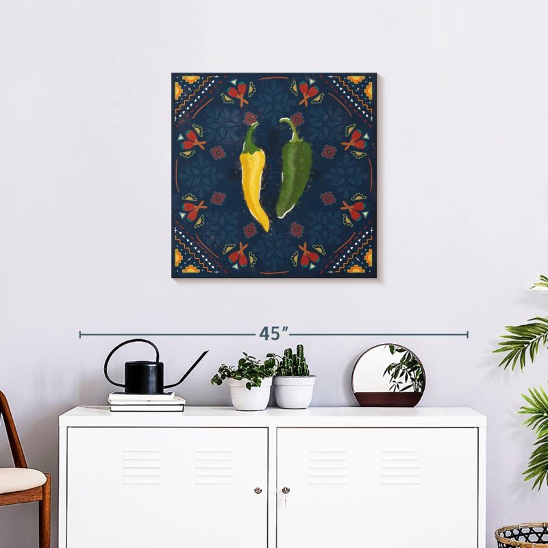 Yarlin Tex Mex Fiesta V foncé, H 24 po x l 24 po