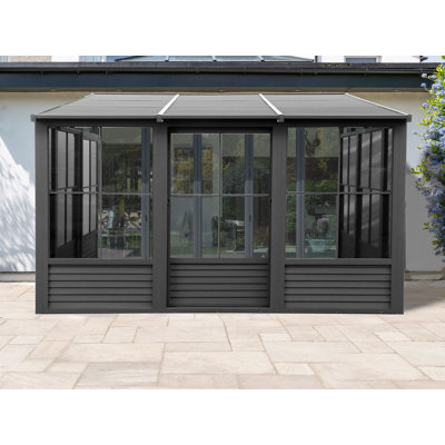 Florence Wall-Mounted Solarium with Metal Roof