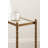 Prisha Rectangle Glass Narrow Side Table