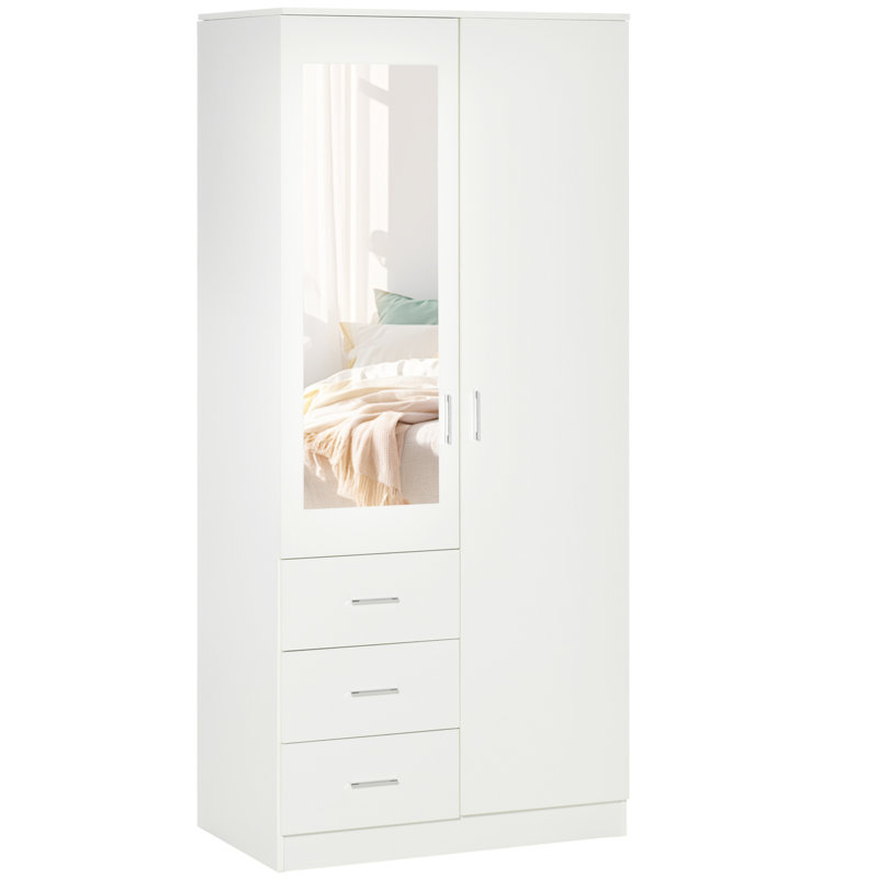 Arvil 2 Door Manufactured Wood Wardrobe