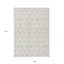 Tapis intérieur lavable à motif géométrique 9 pi x 12 pi ivoire