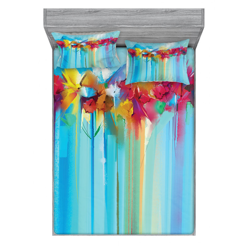 Ensemble de draps Art, Ensemble de draps pour grand lit + un drap-housse 