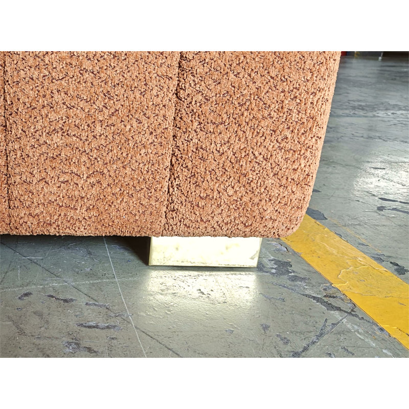 Fauteuil d'appoint rembourré capitonné Boucle