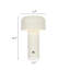 Lampe de table ronde moderne rechargeable à intensité variable, idéale pour les tables de chevet d'appartement.