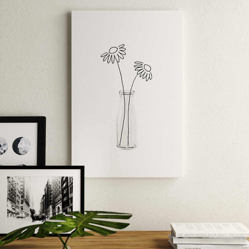 «Flitwick Flower Still Life II» par Orara Studio - impression d'art graphique, H 12 po x l 8 po x P 0,75 po, Toile tendue