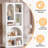 Geometric Arched 5-Shelf Art Display Bookcase