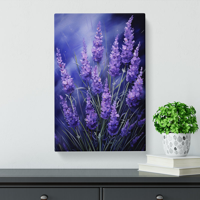 Lavender Flower Realism - Wrapped Canvas, 76cm H x 50cm W x 3cm D