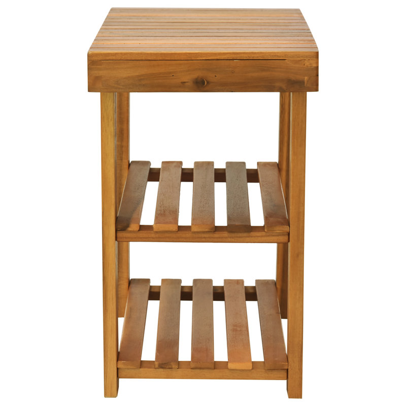 Solid Wood Storage Bench