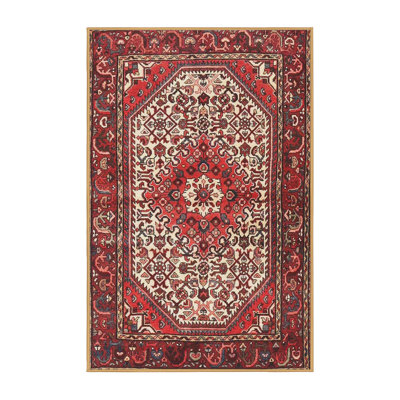 Tapis oriental beige / rouge