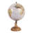 Decorative Wood and Metal Globe Sculpture for Home Decor - Classic Object Accent for Office, Study or Decorations for Living Room - 14", Gold & Metallic