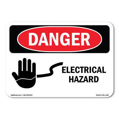 Ensemble de 10 décalcomanies de danger électrique 5 po x 3,5 po