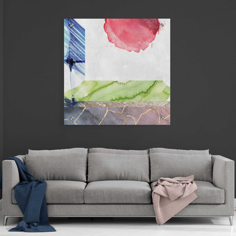 «Earth Glows 2» par Louis Duncan-He, art mural en verre acrylique, H 36 po x l 36 po x P 0,2 po
