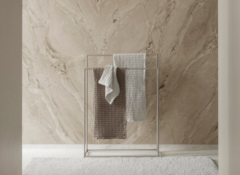 MODO Free Standing Towel Rack - Brushed Stainless Steel, Brushed Stainless Steel