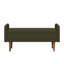 Banc de rangement en tissu Teddy avec pieds en bois-605518161