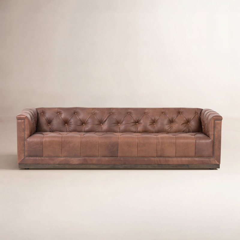 Maxx Sofa, Heirloom Sienna Genuine Leather