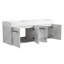 Meuble-lavabo mural 60 po avec lavabo, lavabo à double rebord épais en résine-1438604397