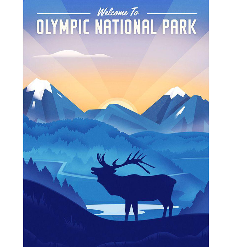 Art sur toile tendue par Trinx Wickstrom, Martin, parc national olympique, H 36 po x l 28 po
