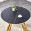 Ensemble de salle à manger exquis avec table ronde et chaises au design unique, idéal pour les réunions de famille et les dîners formels-1801000218-1801000216-1801000223