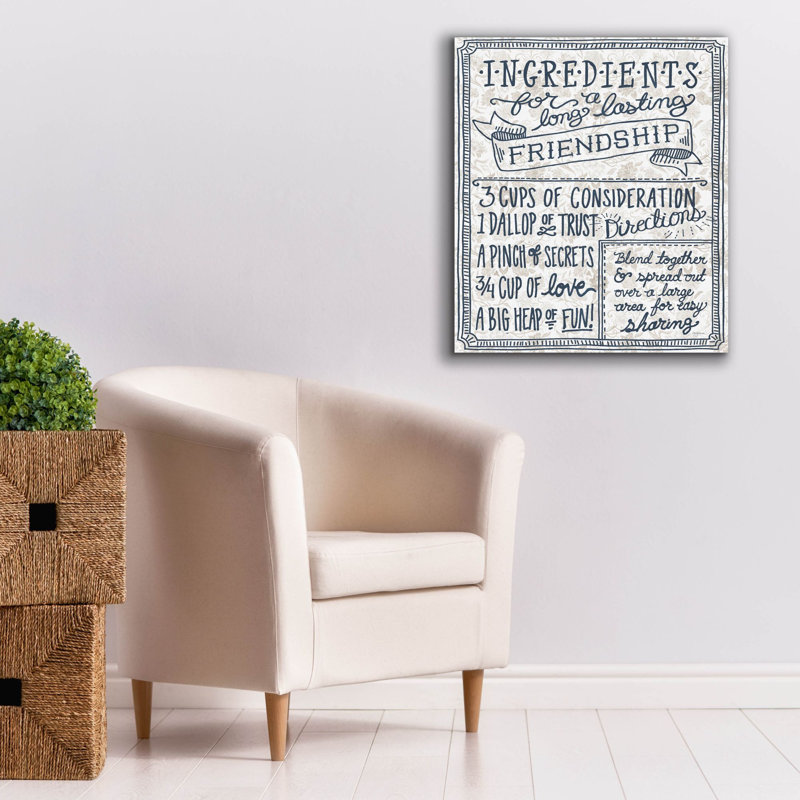 Art mural sur toile "Ingredients For Life Ditzy Floral 4 Neutral" par Mary Urban, H 30 po x l 26 po x P 1,5 po