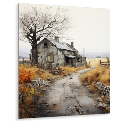 Farmhouse Minimalisme Retreat - salon d'art mural en métal paysage et nature