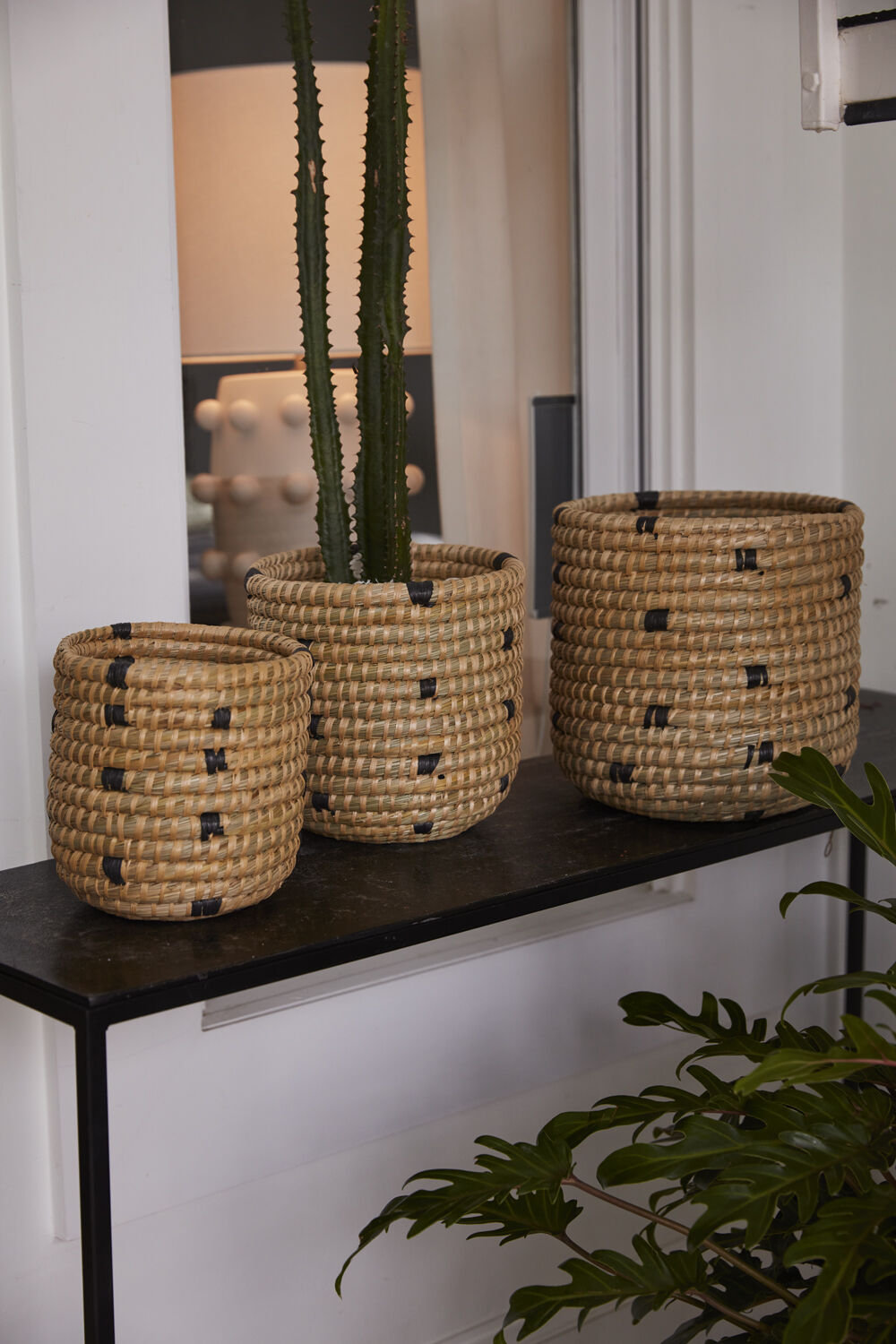 Tejida Basket, 7.75" H x 7" W x 7" D
