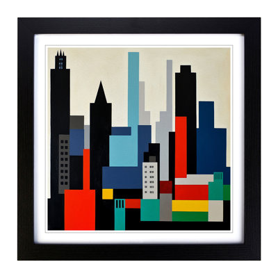 City Of Manchester Suprematism - Framed Print