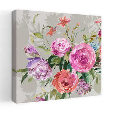 Bouquet botanique délicat, pivoine romantique, nature, art printanier