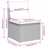  5 Piece Patio Sofa Set With Cushions Grey Poly Rattan (US Only)