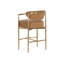HELOISE Upholstered Stool with Metal Frame-602130933-602130928