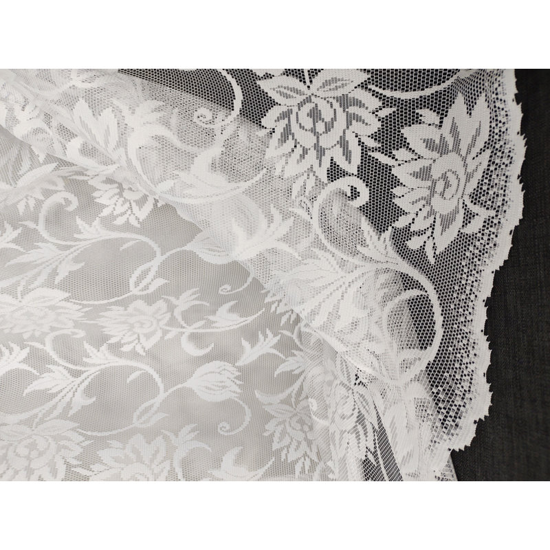 Vinson Lace Semi Sheer Curtain Single Panel, 200cm Width x 122cm Drop