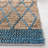 Natural Fiber Hand Loomed Jute/Cotton Geometric Rug in Natural/Navy-851029150