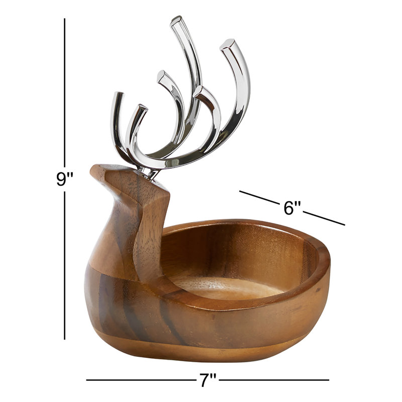 Nambe Holiday - Reindeer Candy Dish