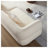 White 4-Seater Sectional Sofa with Solid Wood Frame and Throw Pillows