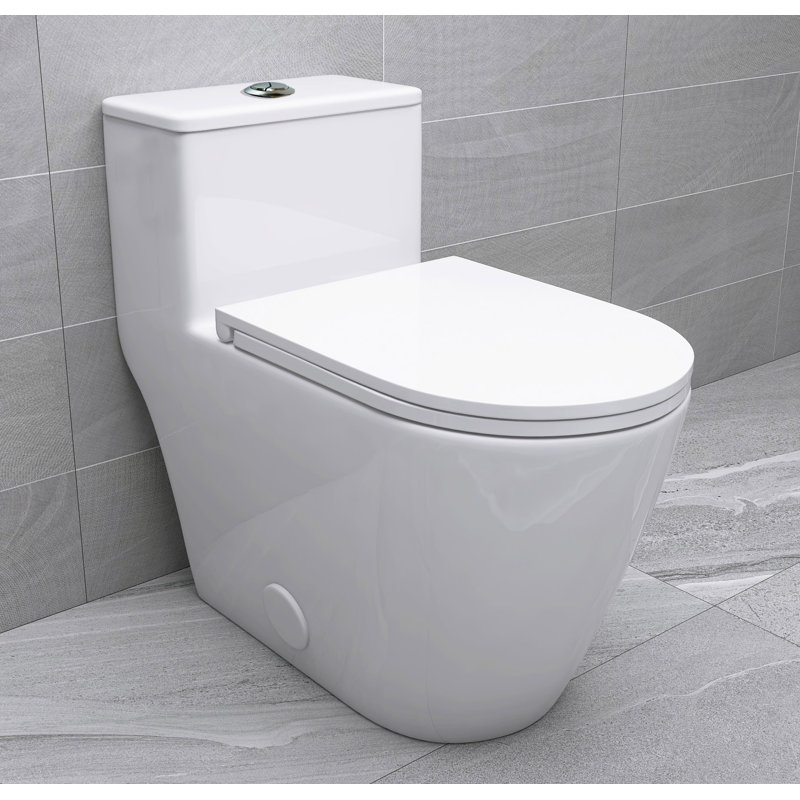 Toilettes allongées fermées Yingze 1,28 gallons GPF