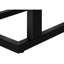 Table d'appoint en stratifié noir pour chambre à coucher - Style contemporain pour salon moderne