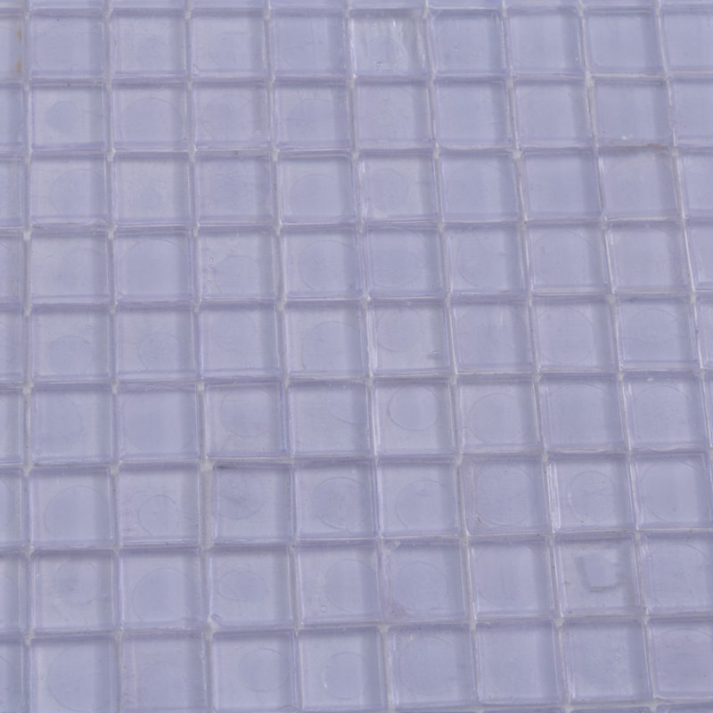 Skosh 0.6" x 0.6" Glass Grid Mosaic Wall & Floor Tile, Floral Purple Red