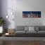  «Chicago Nighttime Skyline» par Epic Portfolio, art mural sur toile, 60 po x 20 po