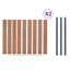 186cm H x 353cm W Fence Panels Included
