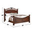 Wooden Eastern Bed With Crafted Headboard-1558608795-1558608792