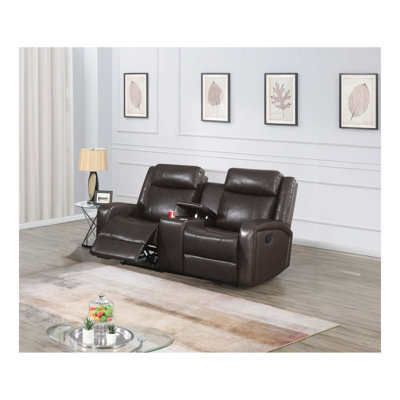 MOTION LOVESEAT In Dark Brown