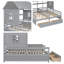 Lits plateforme côte à côte avec toit-terrasse et garde-corps House House-288031274