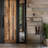 Metal Rustic Western Boot Rack Free-Standing with Star Decoration