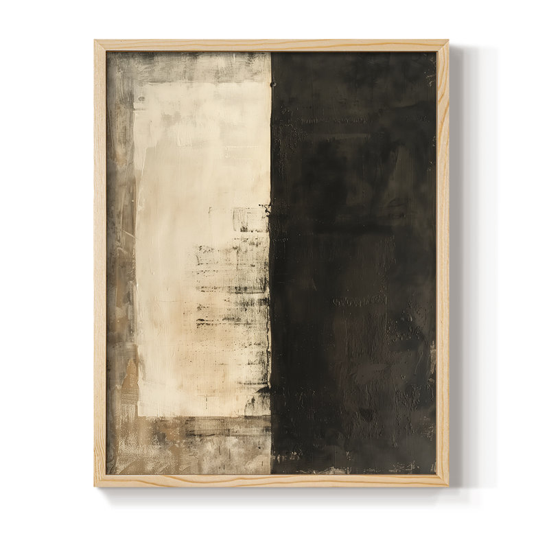 Reproduction encadrée ABSTRACT Series CECLII - bois massif, H 15 po x l 12 po