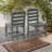 Sustainable HDPE Armless Chair Set - Eco-Friendly Outdoor Seating (Set of 2)-1759023133