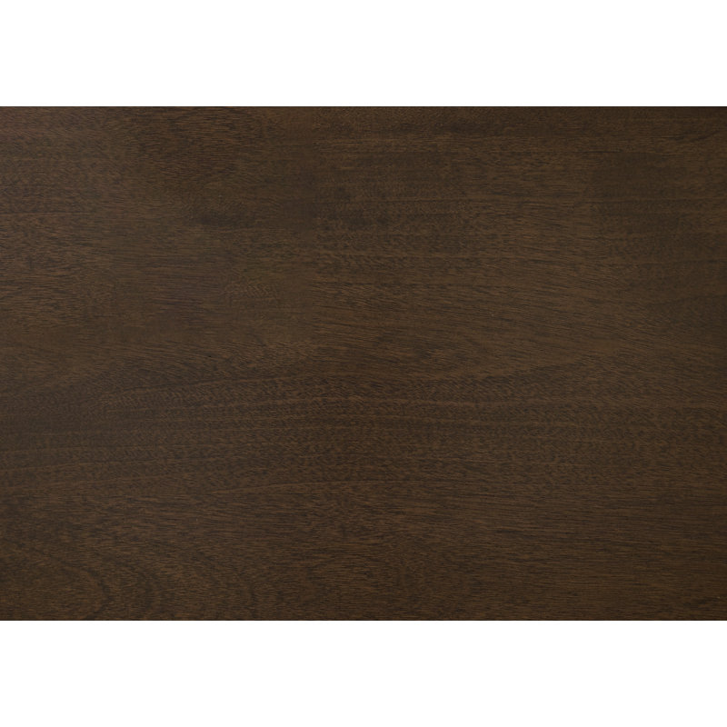 Table de bout moderne à finition espresso avec tiroir en queue d'aronde et tablette ouverte | Idée de cadeau
