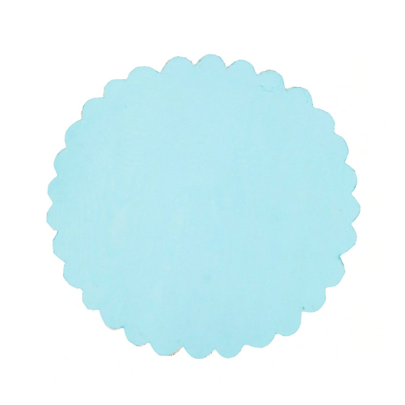 Napperon rond bleu 14 po