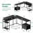 Kymberlyn 54" Reversible L Shaped Computer Desk with Power Outlets, LED Lights, Storage Shelves & File Cabinet-1919840833