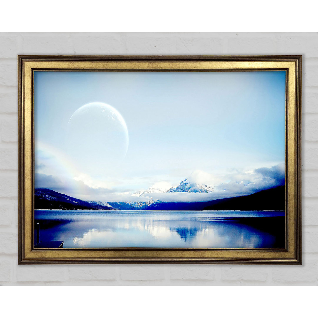 Gerahmtes Leinwandbild Planet Landscape