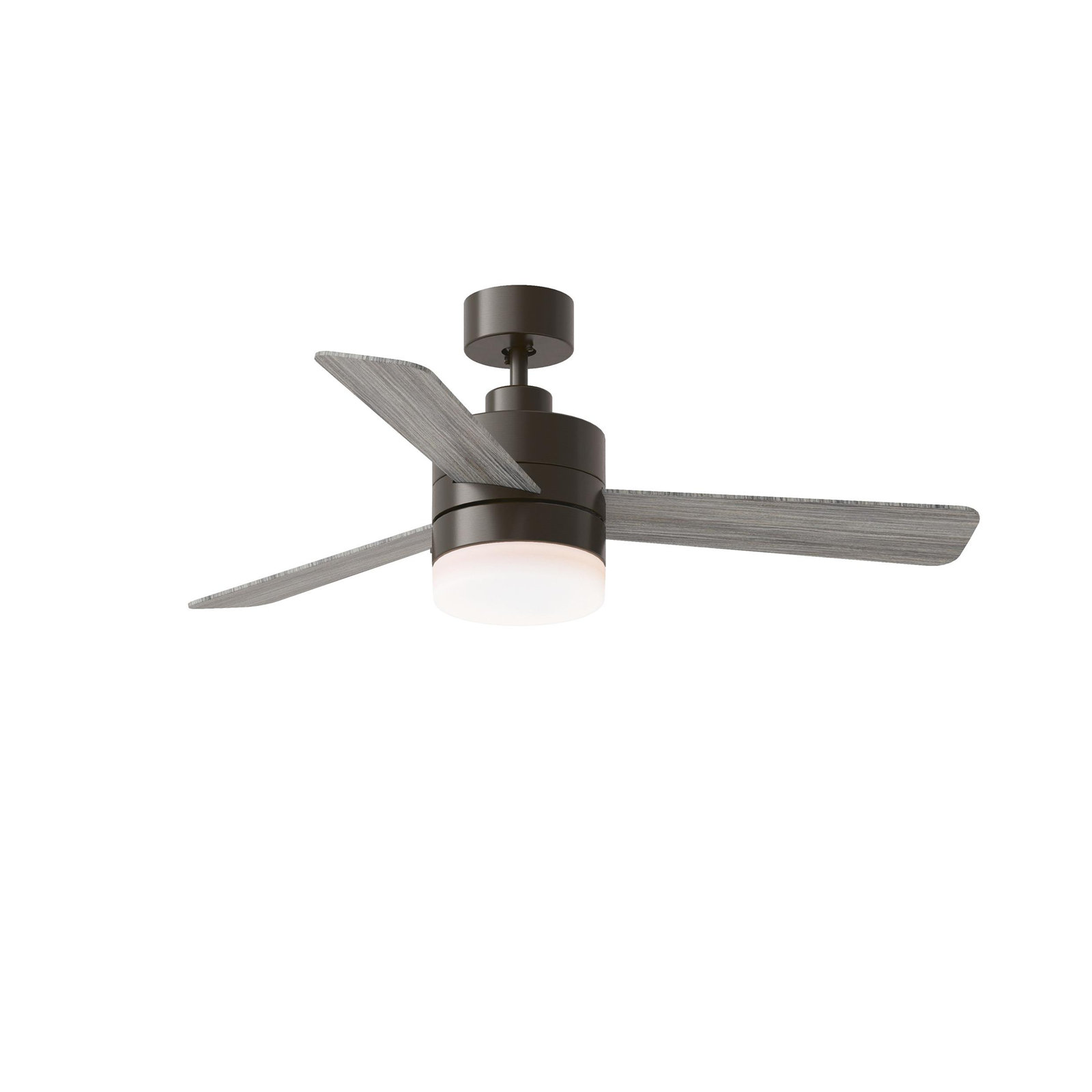 Adna 44'' 3 Blade Ceiling Fan with Light Kit, Aged Gray, 44", Aged Gray